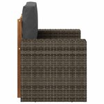 vidaXL Sofa de milieu extérieur Bois d'Acacia Massif Naturel