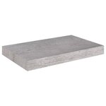 vidaXL Étagères murales flottantes 2 Pièces gris béton 40x23x3 8 cm MDF