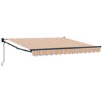 vidaXL Auvent rétractable automatique rayé 350x250 cm
