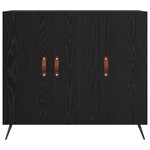 vidaXL Buffet Chêne noir 89 5 x 34 x 80 cm Bois d'ingénierie