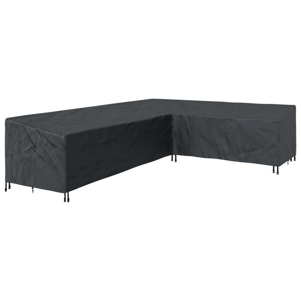 vidaXL Housse pour meubles Noir 355 x 275 x 80 cm Tissu Oxford 420D