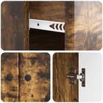 vidaXL Buffet Chêne fumé 66 x 34 5 x 90 cm Bois d'ingénierie