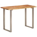 vidaXL Table à dîner 110x50x76 cm Bois d'acacia solide