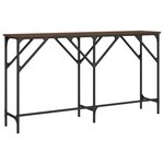 vidaXL Table console chêne marron 140x29x75 cm bois d'ingénierie