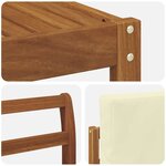 vidaXL Ensemble de canapés d'extérieur 6 Pièces Naturel et Crème