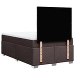 vidaXL Sommier à lattes de lit avec matelas Marron foncé 120x200 cm