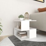 Vidaxl table d'appoint blanc 40x40x40 cm aggloméré