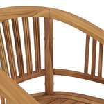 vidaXL Chaises de jardin lot de 2 Bois de teck solide