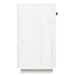 vidaXL Buffet Blanc 100x40x75 cm Bois massif de pin