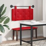 vidaXL Tête de lit suspendue Rouge Simili cuir