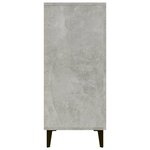 vidaXL Buffet gris béton 90x34x80 cm bois d'ingénierie