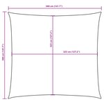 vidaXL Voile de parasol tissu oxford carré 3 6x3 6 m terre cuite