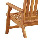 vidaXL Banc de jardin 122.5x77x74 cm Bois d'acacia massif
