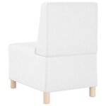 vidaXL Unité de Sofa Modulaire Sans Accoudoirs 3 Pièces Blanc