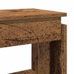 vidaXL Table console vieux bois 80 x 30 x 80 cm bois d'ingénierie