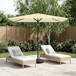 vidaXL Parasol de jardin avec lampes LED 200 x 300 cm Polyester