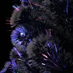 Vidaxl arbre de noël artificiel et support/led 180 cm fibre optique