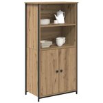 vidaXL Haut Armoire Chêne artisanal 62 x 36 x 121 5 cm