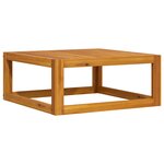 vidaXL Table basse 68x68x29 cm Bois d'acacia solide