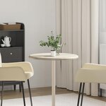 vidaXL Dessus de table Gris Ø60x2 5 cm Marbre