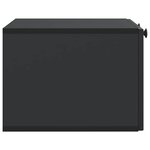 vidaXL Meuble TV mural Noir 59 5 x 41 x 30 cm Bois d'ingénierie