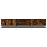 vidaXL Meuble TV chêne fumé 210x35x41 cm bois d'ingénierie