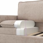 vidaXL Canapé Beige 156 x 81 x 87 5 cm Polyester