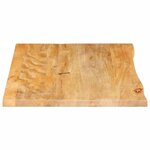 vidaXL Dessus de table à bord vivant 90x60x3 8 cm bois massif manguier