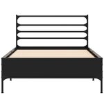 vidaXL Cadre de lit sans matelas noir 90x200 cm