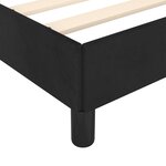 vidaXL Cadre de lit sans matelas noir 120x190 cm velours