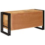 vidaXL Cabinet à chaussures avec porte Marron bois de manguier massif