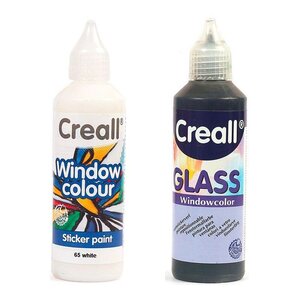 2 peintures repositionnables pour vitres 80 ml - N&B