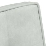 vidaXL Chaise de relaxation gris clair 64x74x84 cm velours