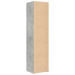 vidaXL Buffet haut gris béton 45x42 5x185 cm bois d'ingénierie