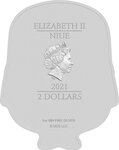 Pièce de monnaie en Argent 2 Dollars g 31.1 (1 oz) Millésime 2021 Minions MINION