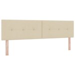 Lit Box Spring vidaXL avec Matelas en Crème  180x200 cm  Tissu