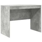 vidaXL Bureau avec tiroir 2 Pièces Gris béton