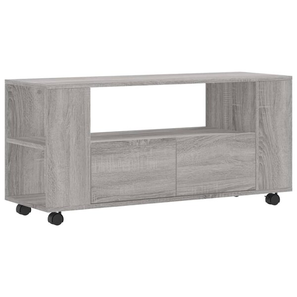 vidaXL Meuble TV sonoma gris 102x34 5x43 cm bois d'ingénierie