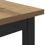 vidaXL Table de salle à manger / Table de repas MÉTAL