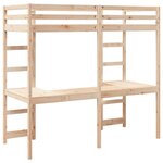 vidaXL Cadre de lit superposé sans matelas 80x200cm bois massif de pin