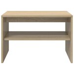 vidaXL Table basse Chêne Sonoma 60 x 50 x 40 cm Bois d'ingénierie