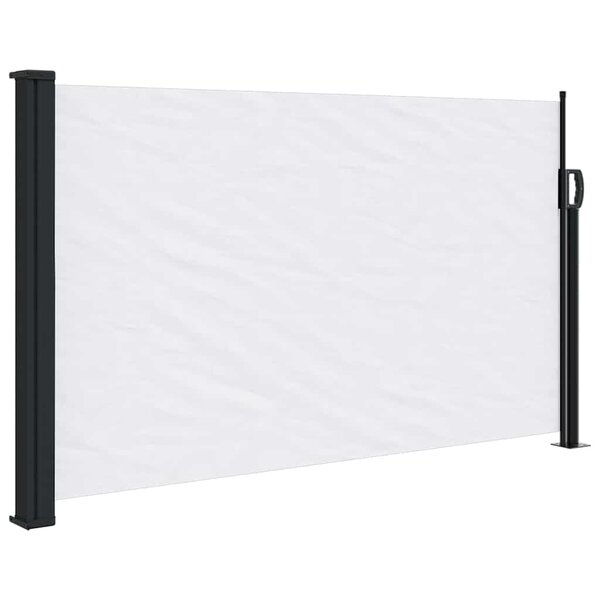 vidaXL Auvent latéral rétractable blanc 120x600 cm