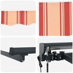 vidaXL Auvent automatique   300 x 250 cm  en jaune et orange