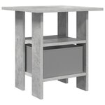 vidaXL Table de chevet 2 pc Gris béton 41 x 40 x 45 cm