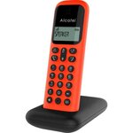 ALCATEL Téléphone fixe D285 SOLO Rouge sans fil dect solo écoute amplifiée