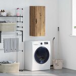 vidaXL Meuble mural Chêne artisanal 34 5 x 34 x 90 cm