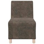 vidaXL Fauteuil 2 Pièces Gris foncé 55 x 74 x 82 cm Cuir suédé faux