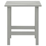 Chaise de jardin avec table bois de sapin gris 02_0013329