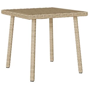 VidaXL Table basse de jardin rectangulaire beige 40x40x37 cm rotin