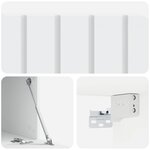 vidaXL Meuble TV mural 59 5 x 41 x 30 cm Blanc Bois d'ingénierie